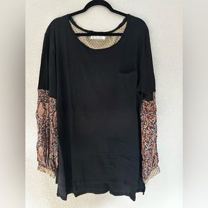 We The Free flowy black tunic